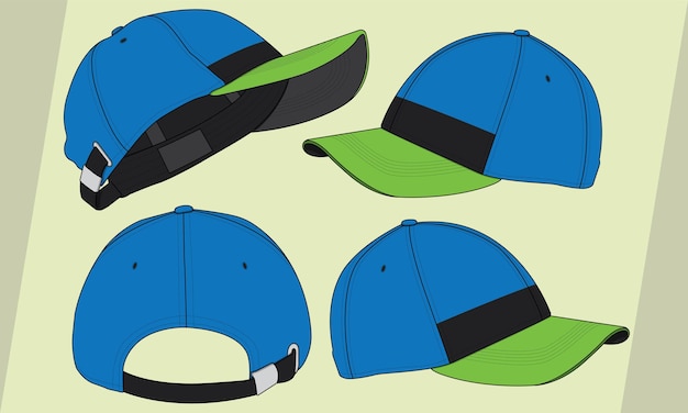 キャップ帽子テンプレート ベクトル調節可能なフィット ストラップ