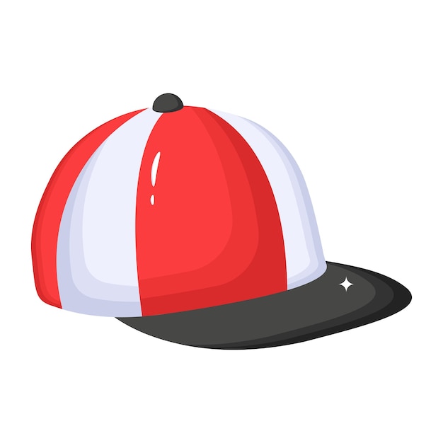 Cap icon designed in isometric style