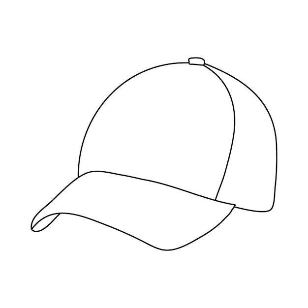 Premium Vector | Cap sketch lines