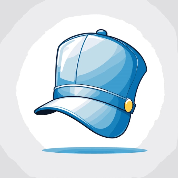 Cap vector on white background