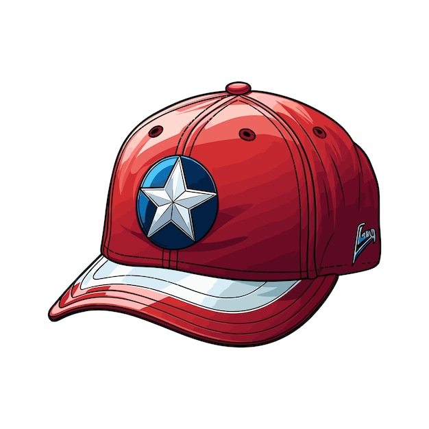 cap on white background vector illustration