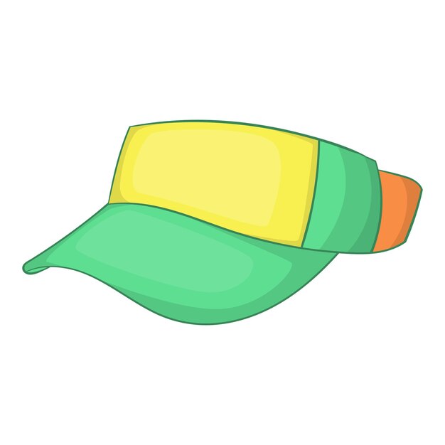 Premium Vector | Cap without top icon in cartoon style isolated on ...