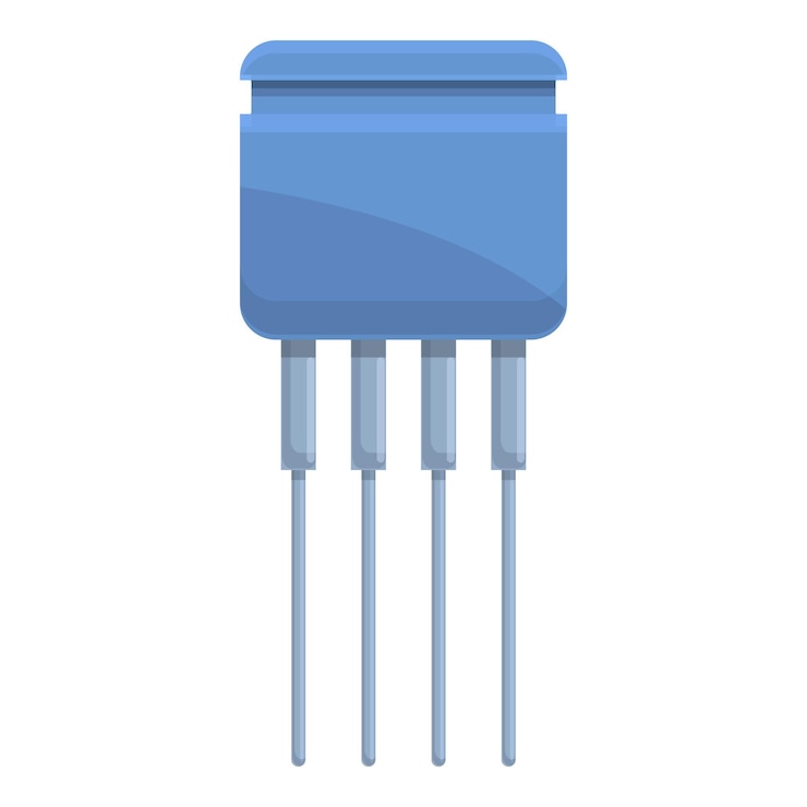 Vector capacitor resistor icon cartoon of capacitor resistor vector icon for web design isolated on white background