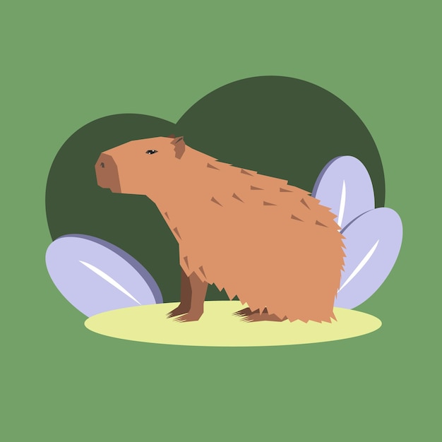 Capibara vectorillustratie