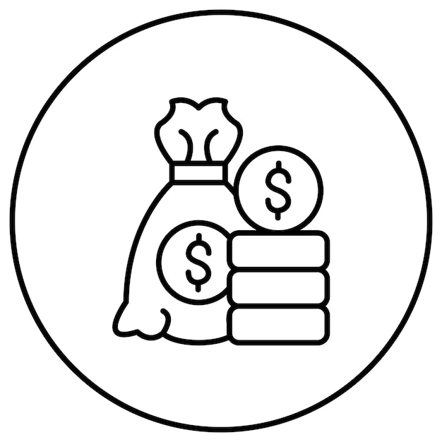 Capital icon vector image Can be used for Accounting