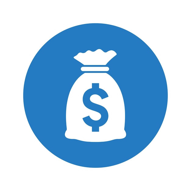 Vector capital money money bag icon