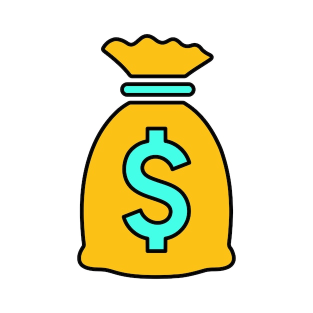 Vector capital money money bag icon