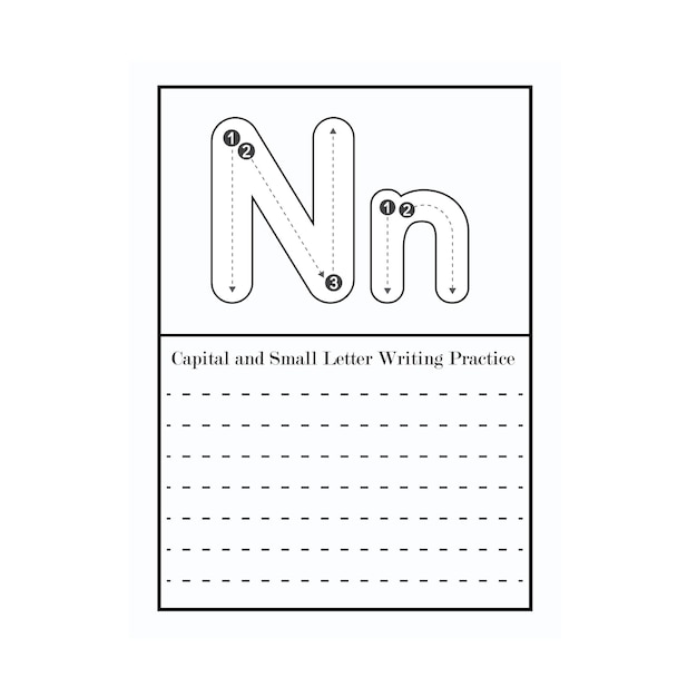 Capital and Small Letter Writing Practice