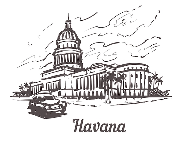 Capitol of havana cityscape