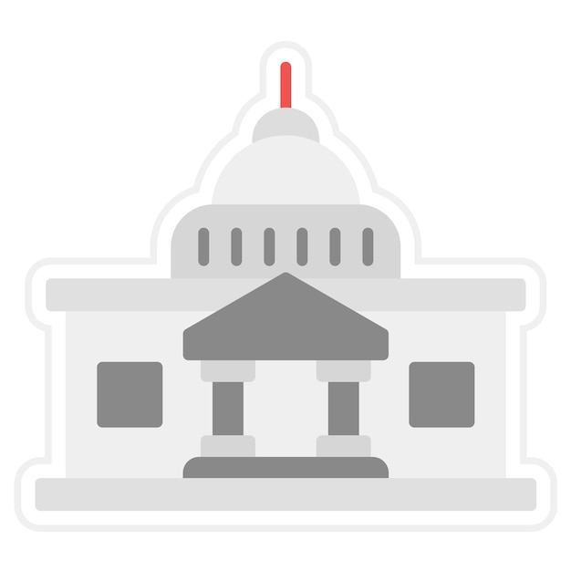 Capitol icon vector image Can be used for Landmarks