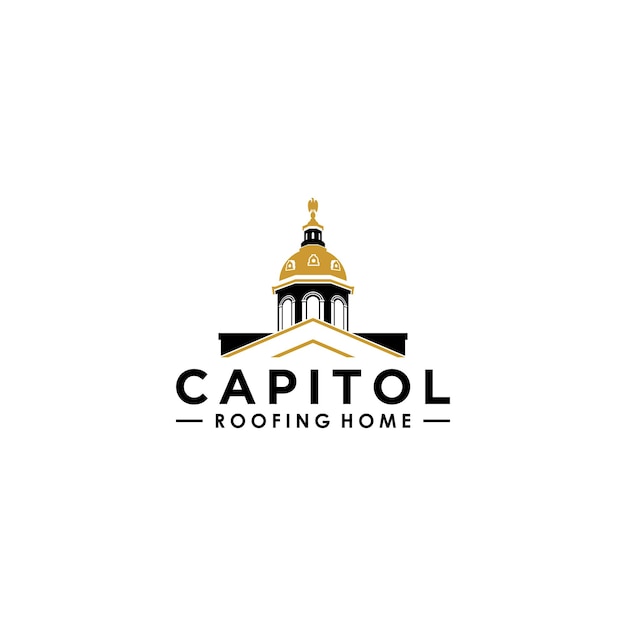 Дизайн логотипа кровли Capitol