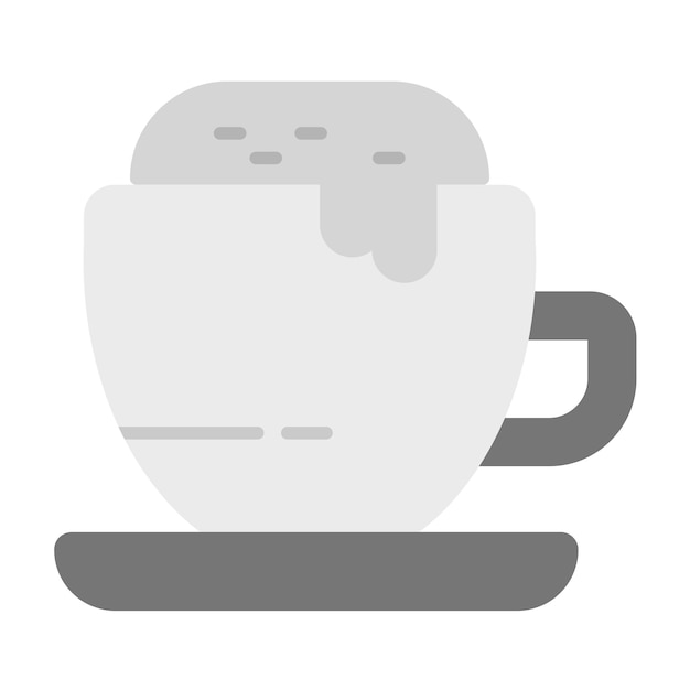벡터 카푸치노 아이콘 터 이미지는 커피에 사용할 수 있습니다.