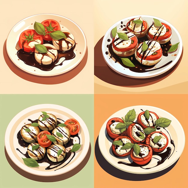 Vettore caprese_bites_with_balsamic_glaze