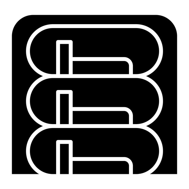 Capsule Hotel Glyph Solid Black Illustration