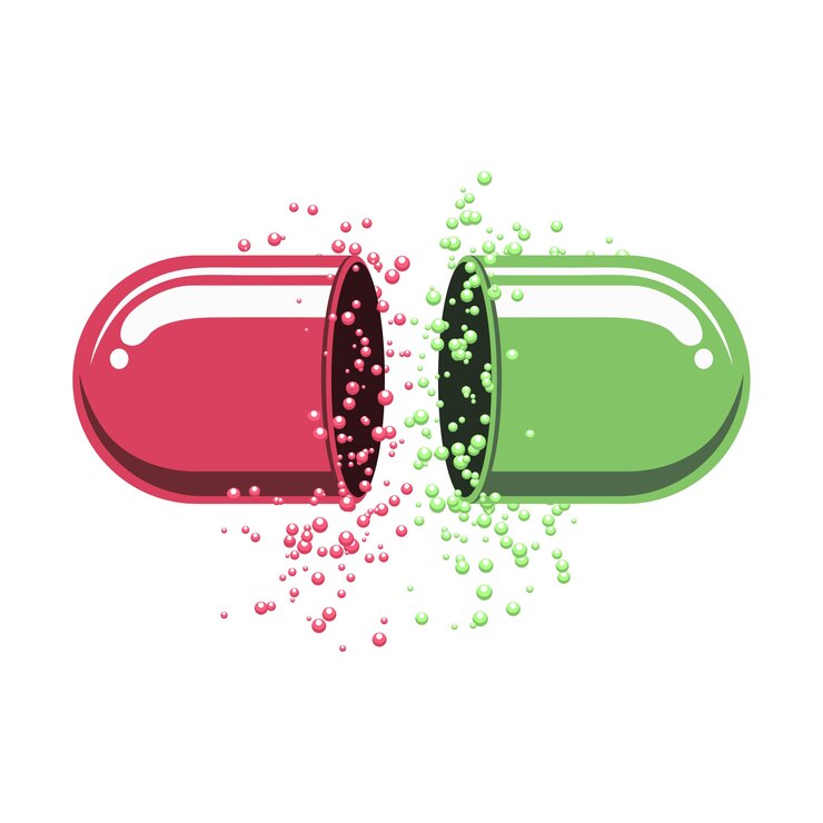 Vector capsule vector and powder falling from capsule and logo design element