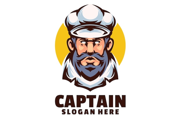 Vector captain mascot logo