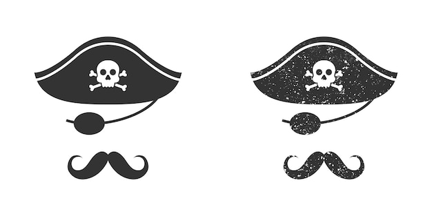 Captain pirate icon Vector illustration