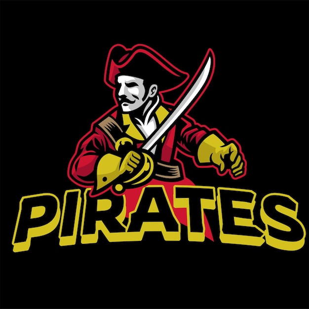 Logo captain pirate school sport