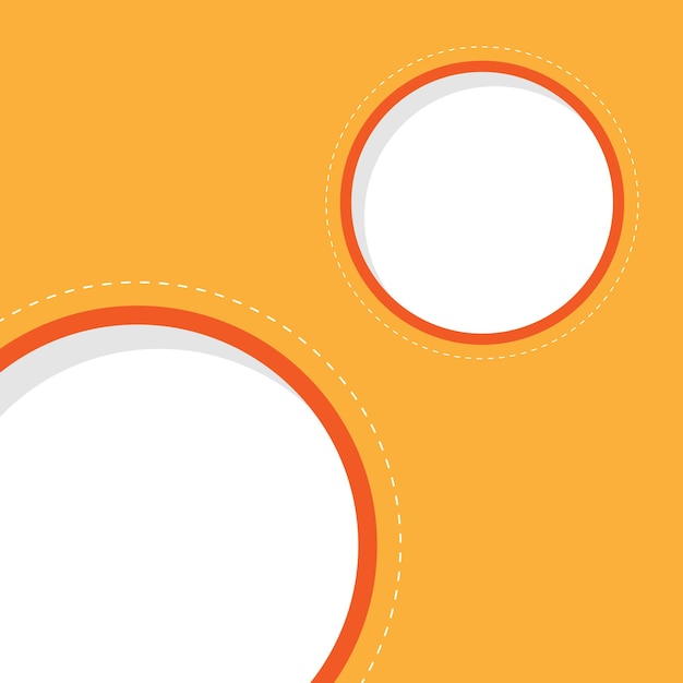 Captivating Orange Circle Frame Vector Template Download for Free