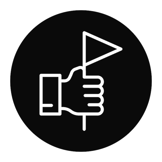 Capture The Flag icon vector afbeelding Kan worden gebruikt voor Game Design