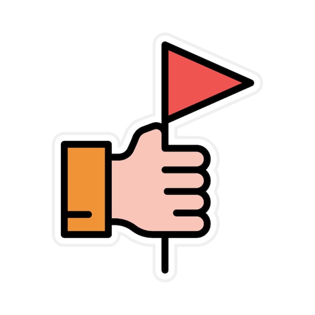 Capture The Flag icon vector afbeelding Kan worden gebruikt voor Game Design