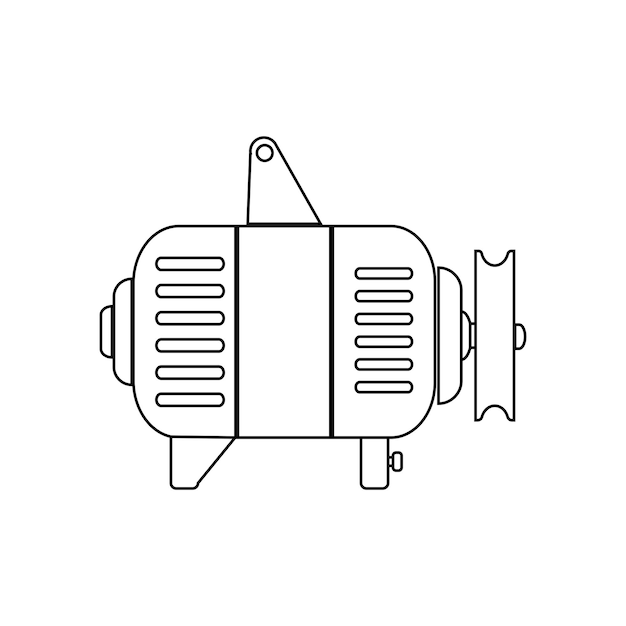 Vector car alternator icon