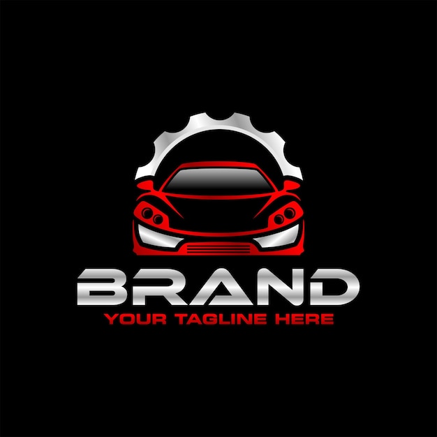 Car auto repair logo design template