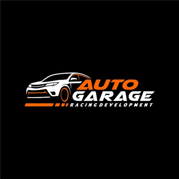 Автомобиль - вектор логотипа автомобильного гаража