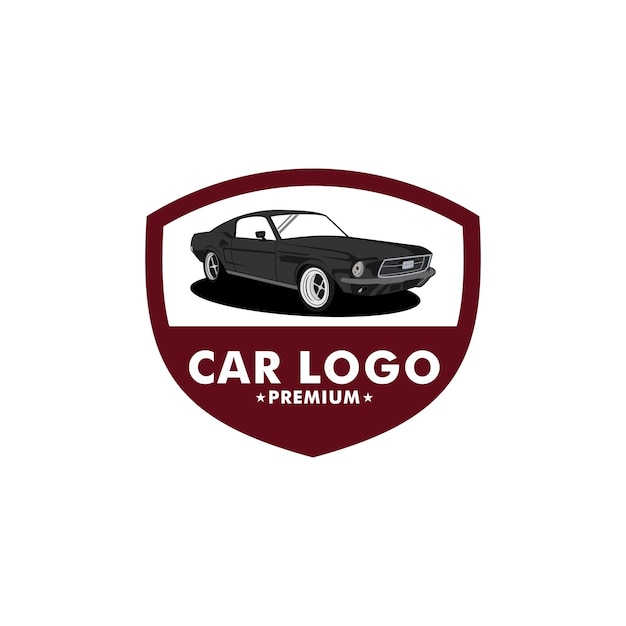 Вектор Автомобильный автомобильный логотип премиум-класса векторный шаблон логотипа автомобиля