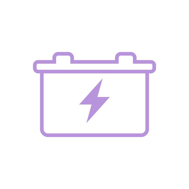 Vector car battery icon vector template illustration design