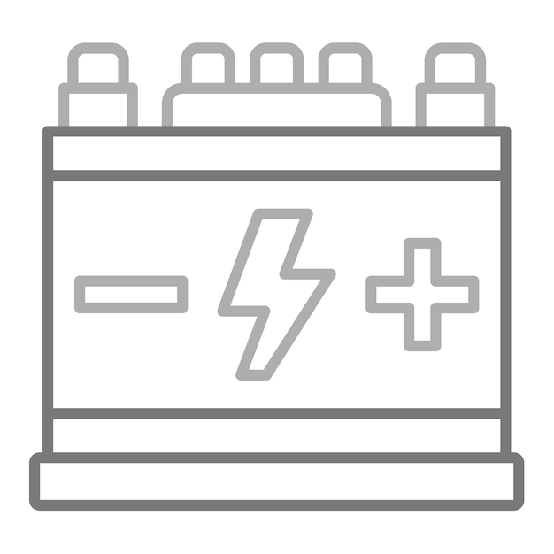 ベクトル car battery icon