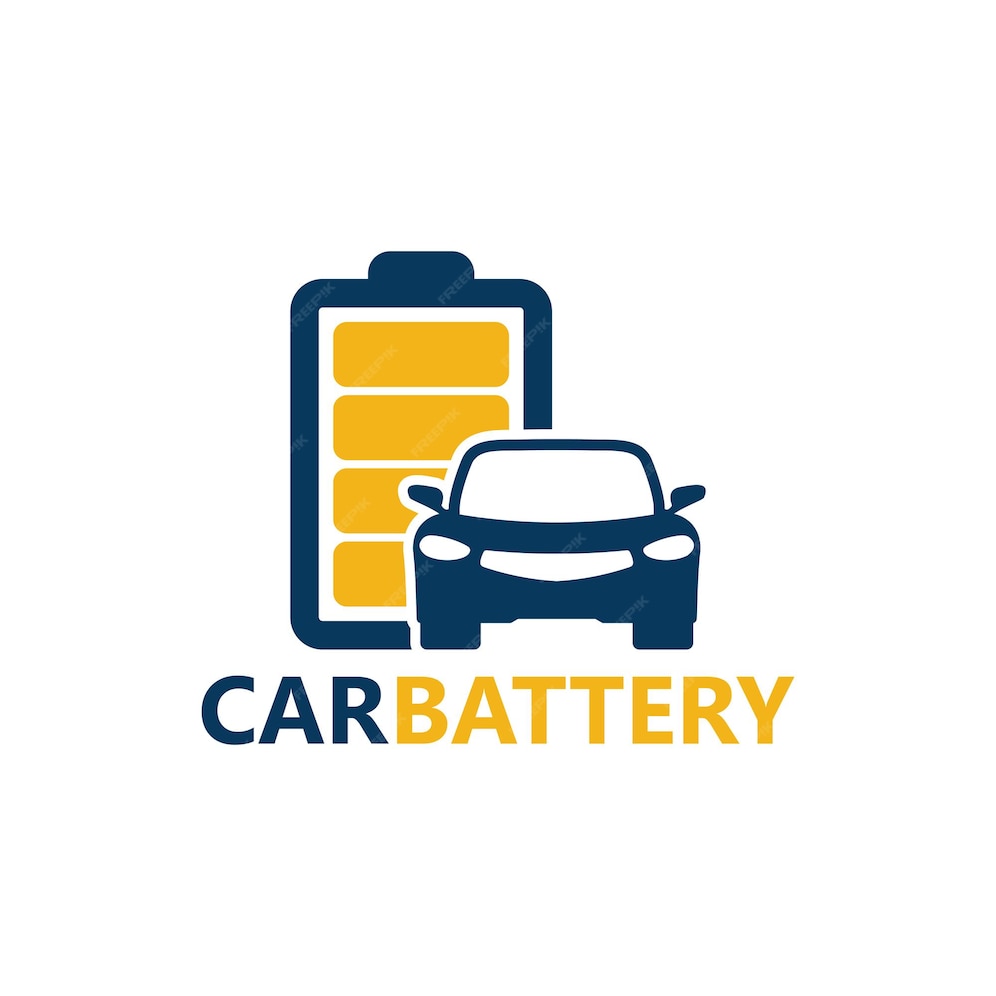 Premium Vector Car battery logo template design