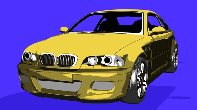 Vector car bmw illustration