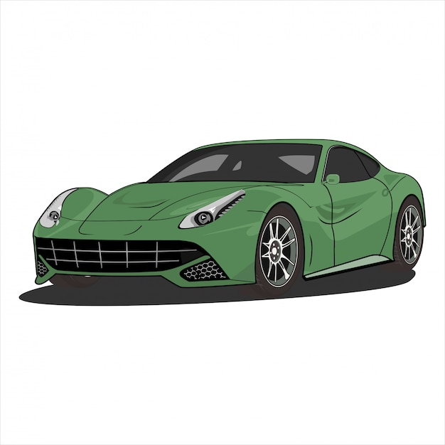 Vector car cartoon  illustration,  speed car