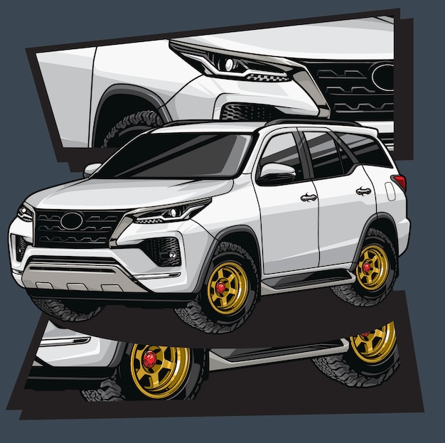 Vector car cartoon