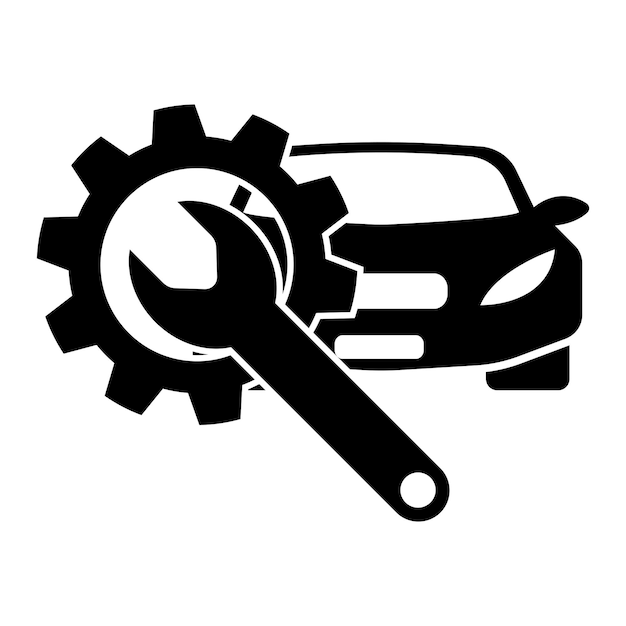 Car checking icon logo illustration vector design template