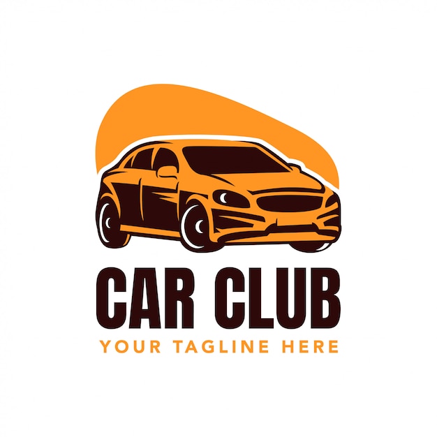 Vector car club logo badge