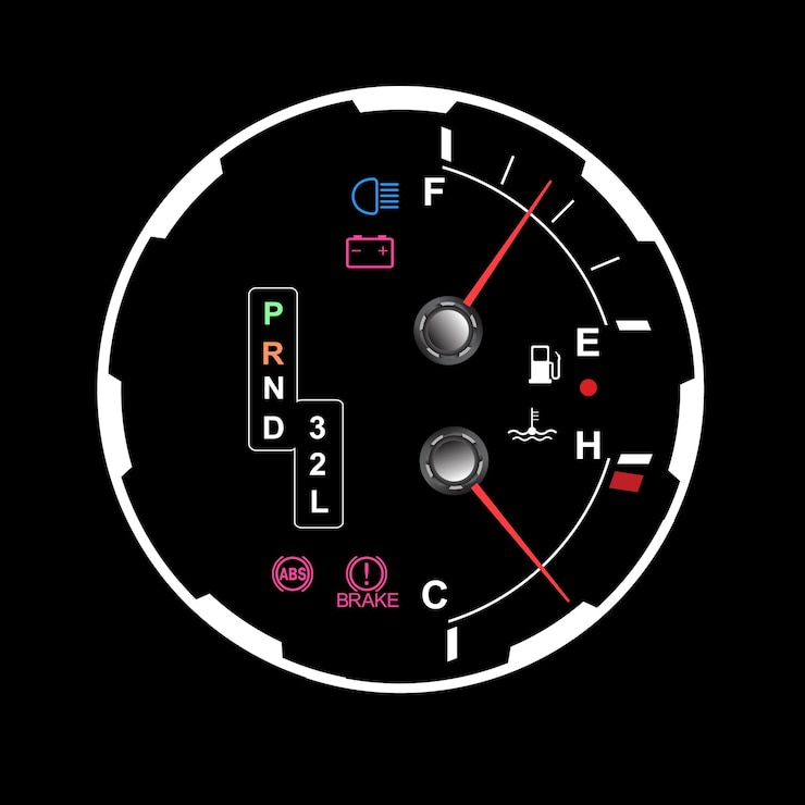 Vector car dashboard