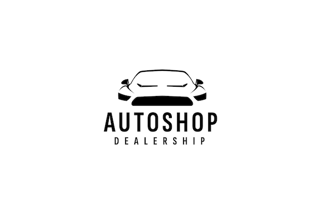 Car dealer logo vector icon illustration