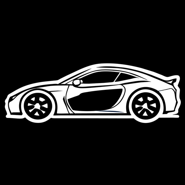 Vector car decal design and various car sticker design on white background