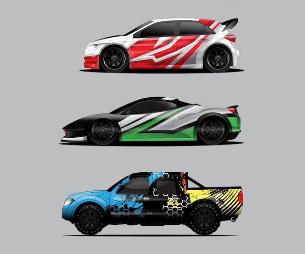 Car decal graphic wrap pack, wrapping car, car livery