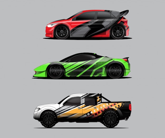 Car decal graphic wrap pack, wrapping car, car livery