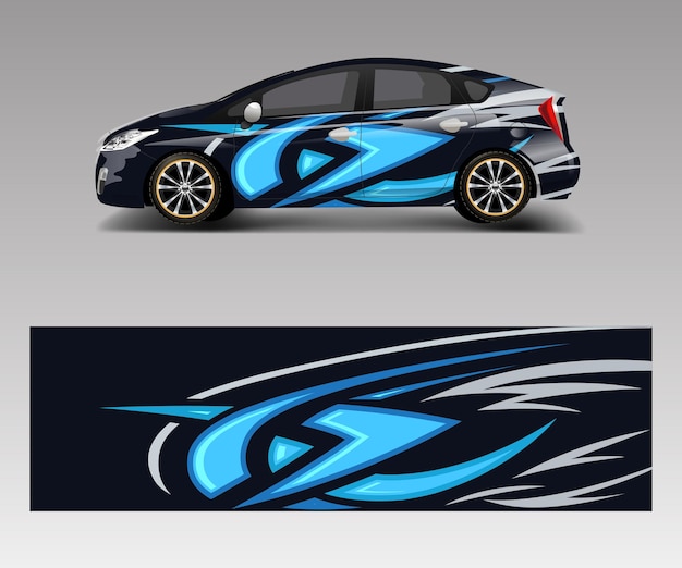 Автомобильная наклейка векторный графический абстрактный гоночный дизайн для автомобиля Наклейка виниловая пленка