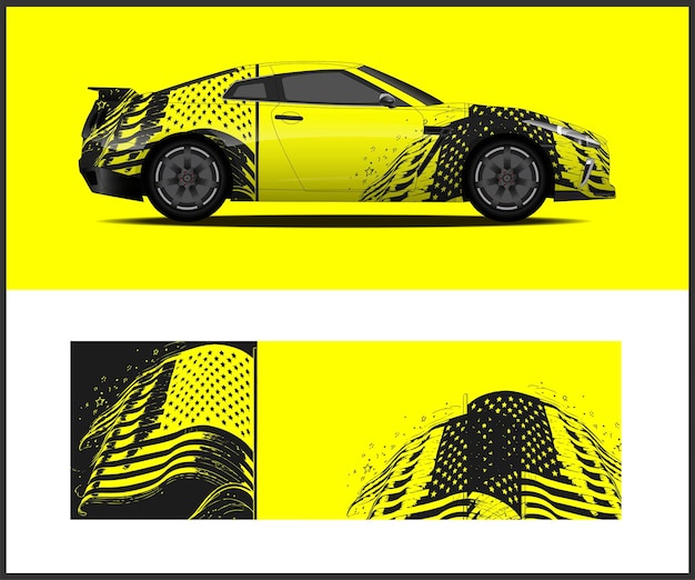 car decal wrap design vector sport car decal wrap design vector