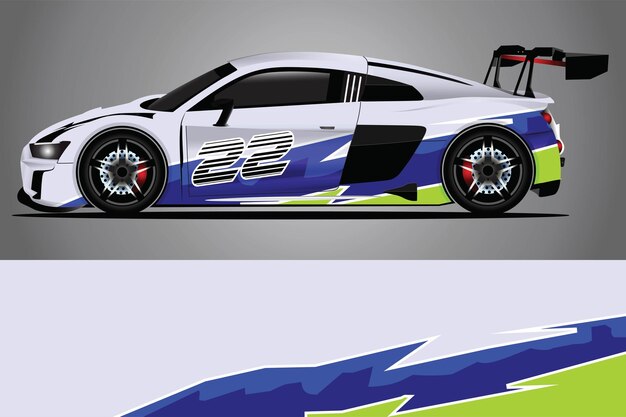 Car Decal Wrap  Design Vector