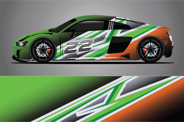 Car Decal Wrap  Design Vector