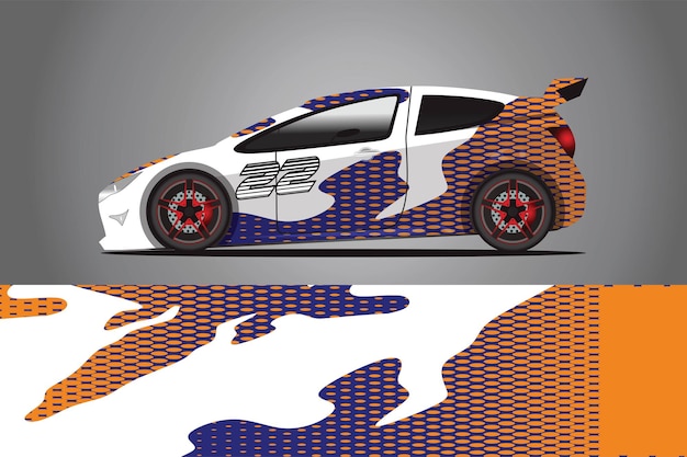 Car Decal Wrap  Design Vector