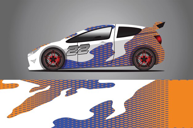 Car Decal Wrap  Design Vector