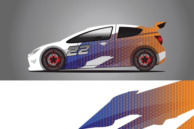 Car decal wrap  design vector