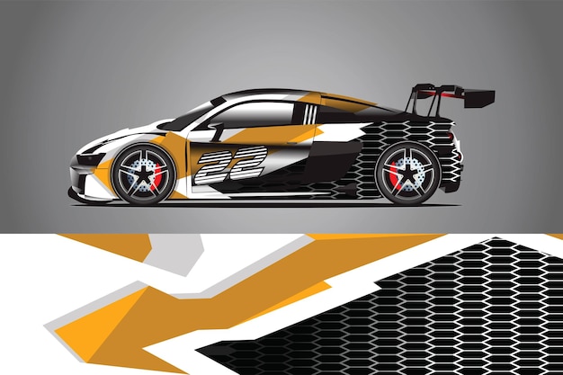 Car Decal Wrap  Design Vector